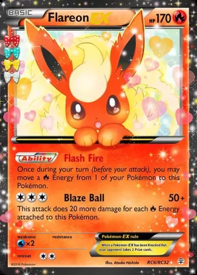 Flareon-EX RC6/83 Generations Pokemon card