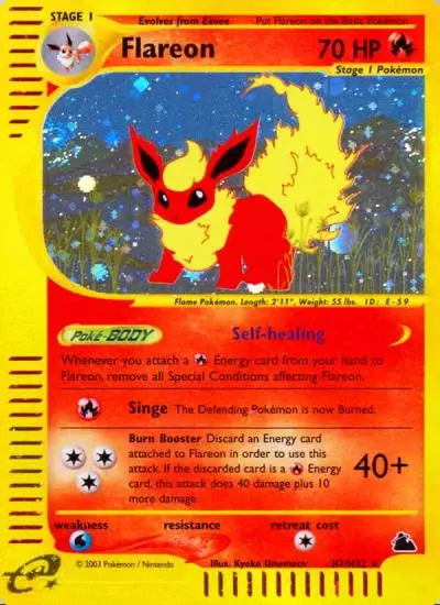 Flareon H7/144 Skyridge Pokemon card