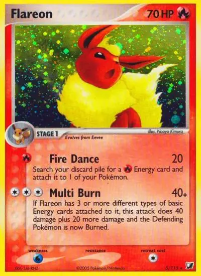 Flareon 5/115 Unseen Forces Pokemon card