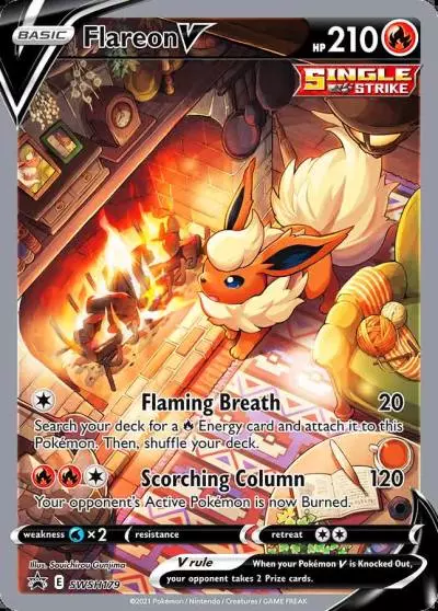 Flareon V SWSH179/307 SWSH Black Star Promos Pokemon card