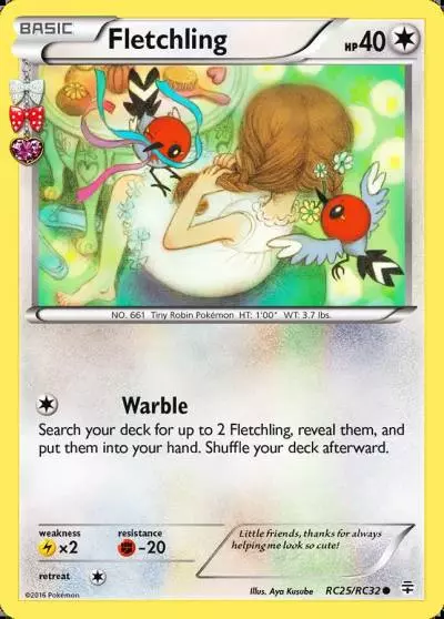 Fletchling RC25/83 Generations Pokemon card