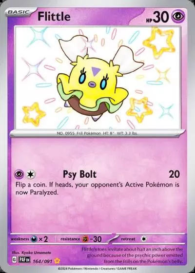 Flittle 164/91 Paldean Fates Pokemon card