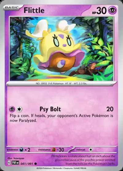 Flittle 41/91 Paldean Fates Pokemon card