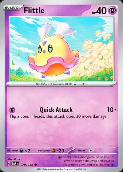 Flittle 79/182 Paradox Rift Pokemon card