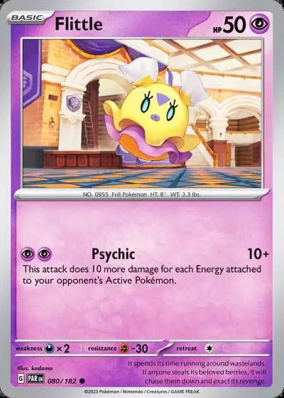 Flittle 80/182 Paradox Rift Pokemon card