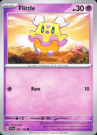 Flittle 100/198 Scarlet & Violet Pokemon card