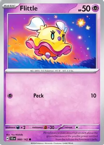 Flittle 68/142 Stellar Crown Pokemon card