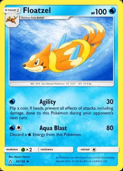 Floatzel 36/156 Ultra Prism Pokemon card