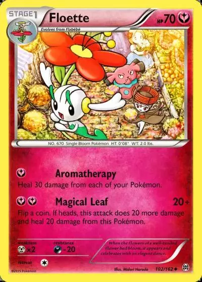 Floette 102/162 BREAKthrough Pokemon card