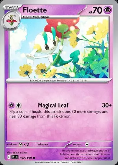 Floette 92/198 Scarlet & Violet Pokemon card