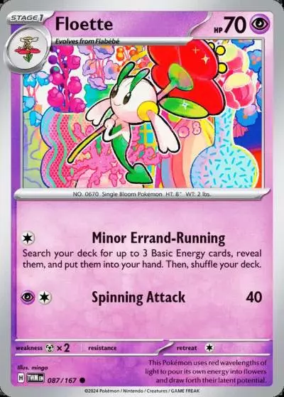 Floette 87/167 Twilight Masquerade Pokemon card