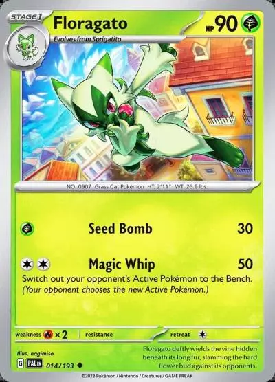 Floragato 14/193 Paldea Evolved Pokemon card