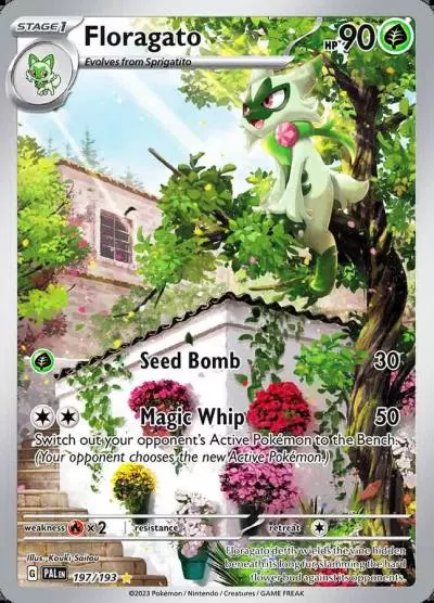 Floragato 197/193 Paldea Evolved Pokemon card