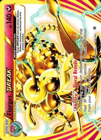 Florges BREAK 104/162 BREAKthrough Pokemon card