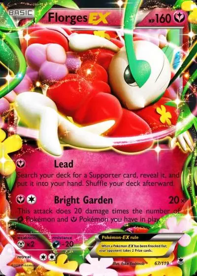 Florges-EX 67/119 Phantom Forces Pokemon card