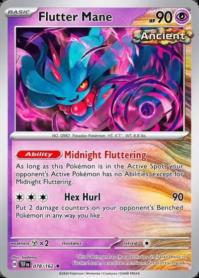 Flutter Mane 78/162 Temporal Forces Pokemon card