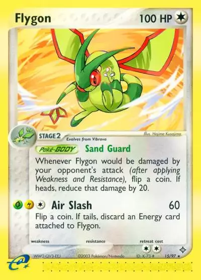 Flygon 15/97 Dragon Pokemon card