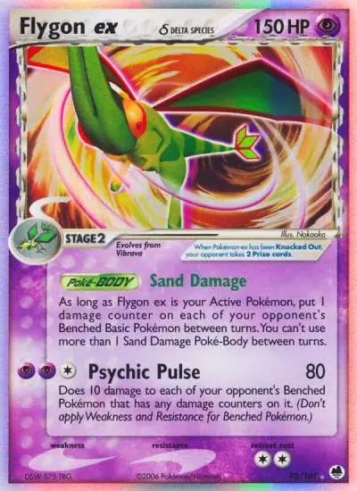 Flygon ex δ 92/101 Dragon Frontiers Pokemon card