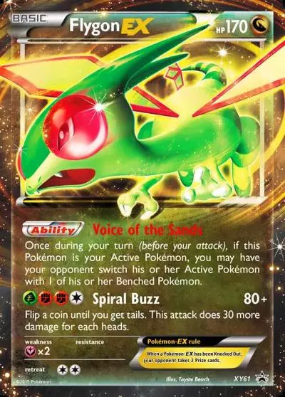 Flygon-EX XY61/211 XY Black Star Promos Pokemon card
