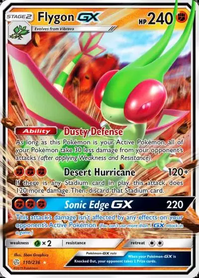 Flygon-GX 110/236 Cosmic Eclipse Pokemon card