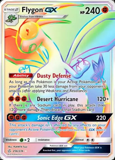 Flygon-GX 256/236 Cosmic Eclipse Pokemon card