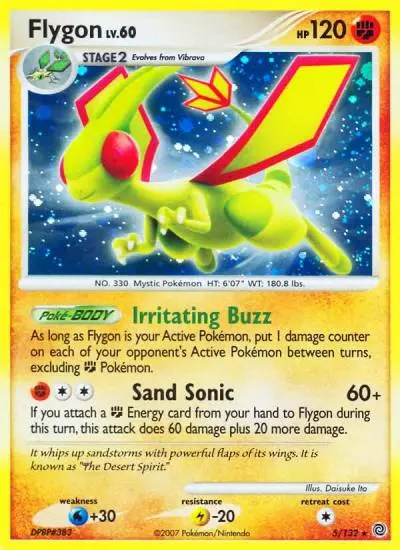 Flygon 5/132 Secret Wonders Pokemon card