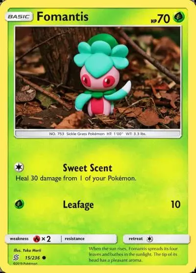 Fomantis 15/236 Unified Minds Pokemon card