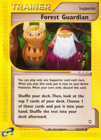 Forest Guardian 123/147 Aquapolis Pokemon card