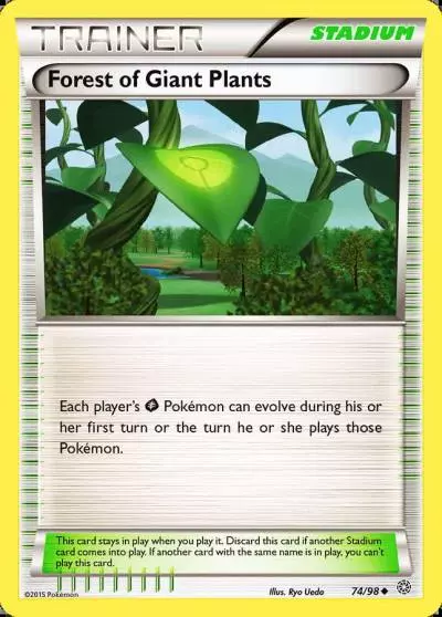 Forest of Giant Plants 74/98 Ancient Origins Pokemon card
