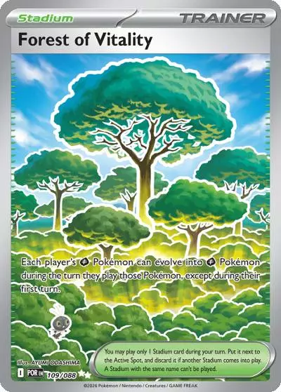 Forest of Vitality 109/88 Perfect Order Pokemon card