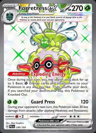Forretress ex 230/193 Paldea Evolved Pokemon card