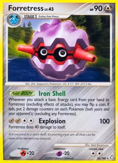 Forretress 28/146 Legends Awakened Pokemon card