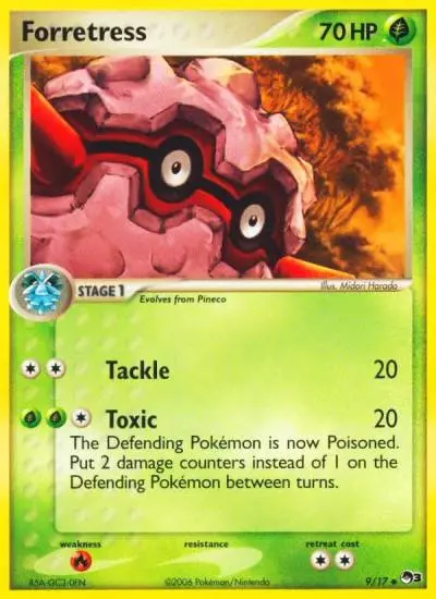 Forretress 9/17 POP Series 3 Pokemon card