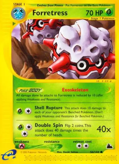 Forretress 56/144 Skyridge Pokemon card