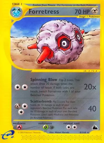 Forretress 9/144 Skyridge Pokemon card