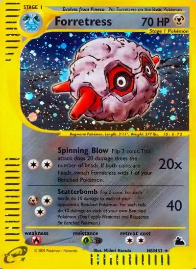 Forretress H8/144 Skyridge Pokemon card