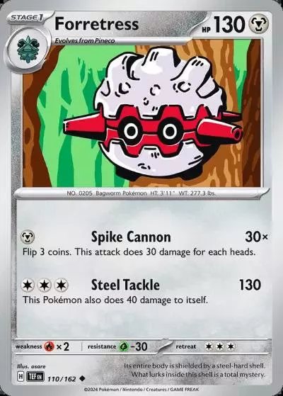 Forretress 110/162 Temporal Forces Pokemon card
