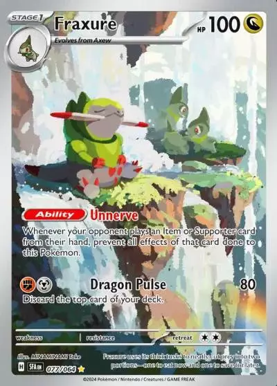 Fraxure 77/64 Shrouded Fable Pokemon card