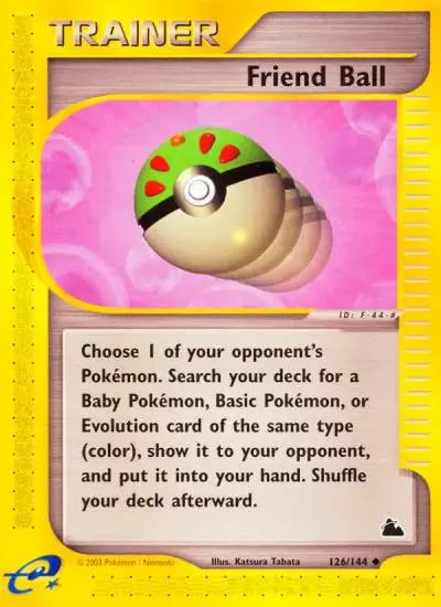 Friend Ball 126/144 Skyridge Pokemon card