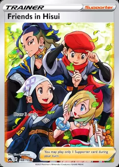 Friends in Hisui 148/159 Crown Zenith Pokemon card