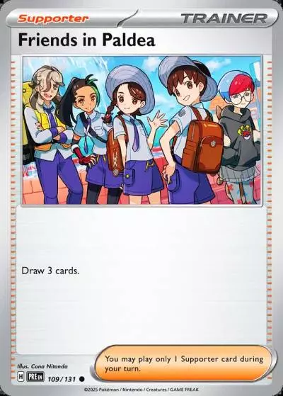 Friends in Paldea 109/131 Prismatic Evolutions Pokemon card
