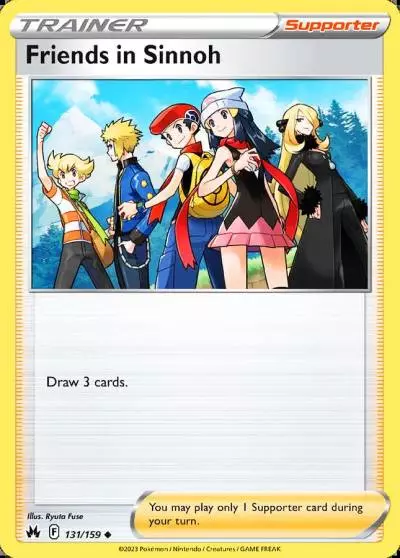 Friends in Sinnoh 131/159 Crown Zenith Pokemon card