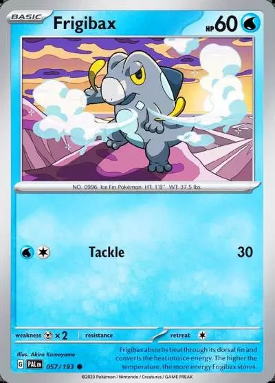 Frigibax 57/193 Paldea Evolved Pokemon card