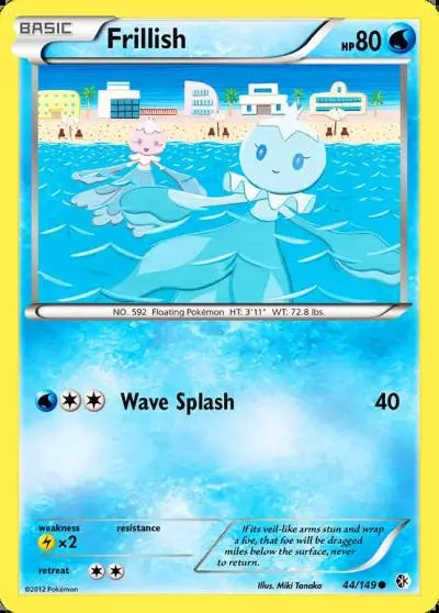 Frillish 44/149 Boundaries Crossed Pokemon card