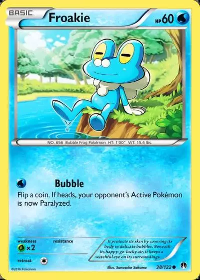 Froakie 38/122 BREAKpoint Pokemon card