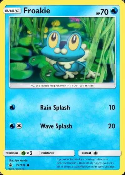 Froakie 22/131 Forbidden Light Pokemon card