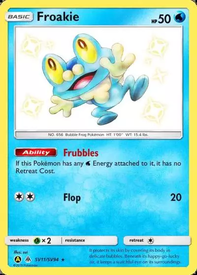 Froakie SV11/94 Hidden Fates Shiny Vault Pokemon card