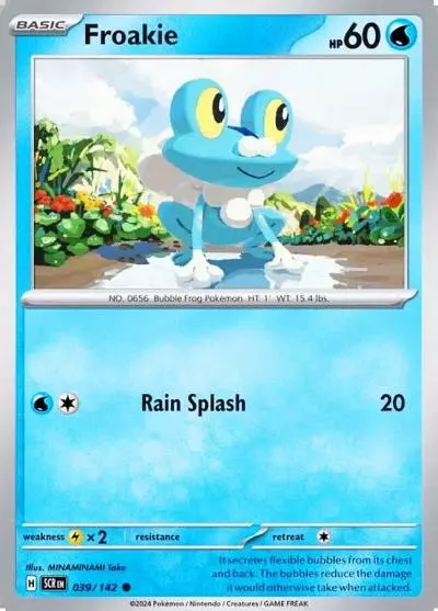 Froakie 39/142 Stellar Crown Pokemon card