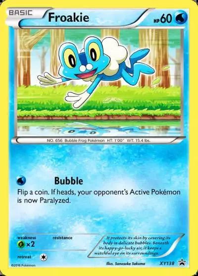 Froakie XY138/211 XY Black Star Promos Pokemon card
