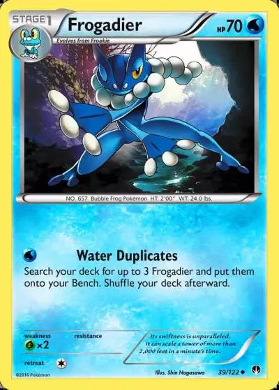 Frogadier 39/122 BREAKpoint Pokemon card